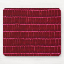 Dark Red Textured Leather Designs Mouse Pad