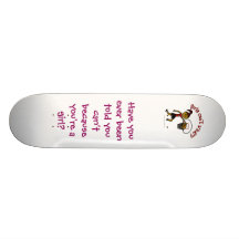 Dark Red Womens Basketball Skateboard