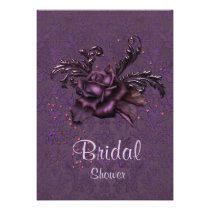 Dark Romance Bridal Shower Invitation invitations