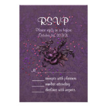 Dark Romance RSVP invitations