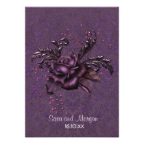 Dark Romance Wedding Invitation invitations