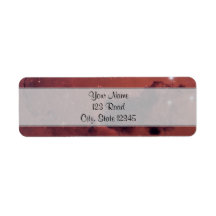Dark Rose Shadow Dust Clouds Custom Return Address Label