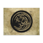 Dark Round Floral Motif