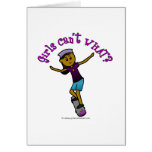 Dark Skateboarder Greeting Card