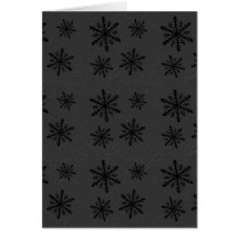 Dark Snowflake Pattern 2 Card