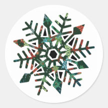 Dark Snowflake Stickers