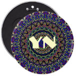 Dark Tapestry Kaleidoscope Pinback Button