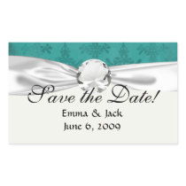 dark teal blue green distressed damask rectangle stickers