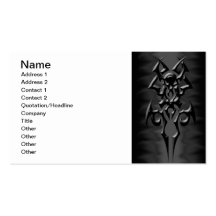 dark tribal businesscards business card template