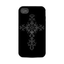 Dark Tribal Gothic Cross Iphone 4 Tough Cases