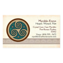 Dark Triskele Business Cards