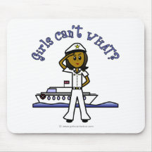 Dark Woman Captain Mousepad