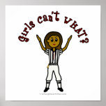 Dark Woman Football Referee posters