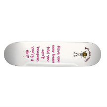 Dark Woman Football Referee Skateboards