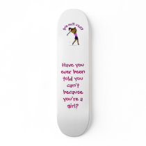 Dark Woman Golfer Skateboard Deck