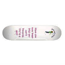 Dark Woman Juggler Custom Skateboard