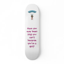 Dark Woman Sky Diving Skate Decks
