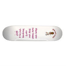 Dark Womens Soccer in Red Uniform Skate Decks
