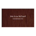 Dark Wood Texture Business Card business cards