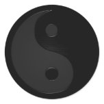Dark Yin and Yang - Yin Yang Stickers