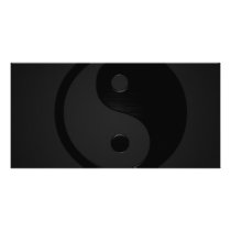 Dark Yin and Yank - Yin Yang Photo Greeting Card