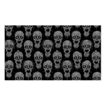 Dark Zombie Apocalypse Pattern Business Cards