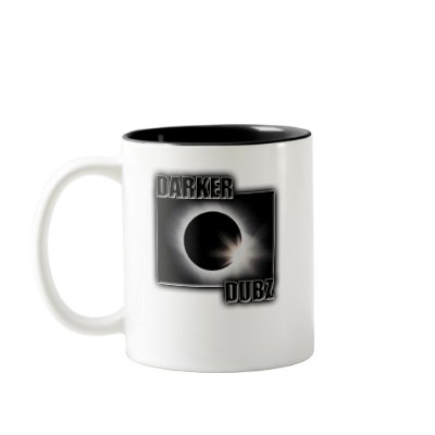 DARKER DUBZ black an White Dubstep Dub Coffee Mug by dubsteptshirts