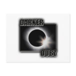DARKER DUBZ black an White Dubstep Dub Post Cards