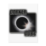 DARKER DUBZ black an White Dubstep Dub Postcards