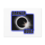 DARKER DUBZ blue Dubstep Dub Post Cards
