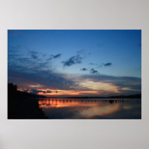 Darkness on the Columbia River Print