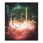 darkside san francisco exploding island gallery wrapped canvas