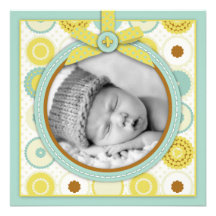 Darling Baby Toes Announcement Square