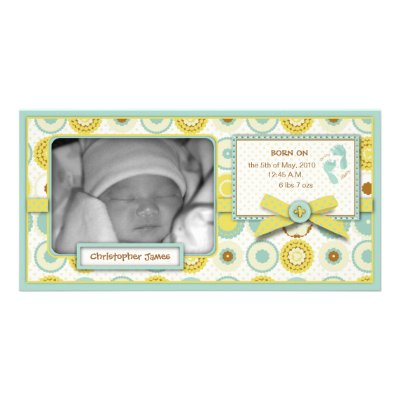 Darling Baby Toes Photo Card by LullabyeDreams