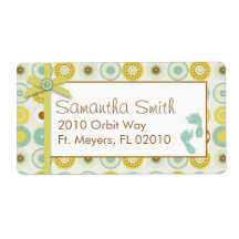 Darling Baby Toes Shipping Label