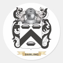 Darling Coat of Arms Stickers