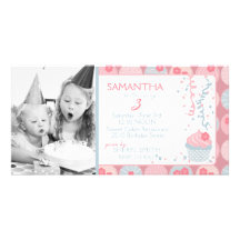 Darling Girl Invitation Photo Card