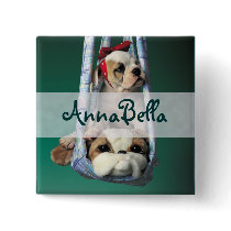 Darling Little Bulldog Puppy Pin