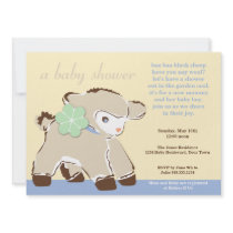 Darling Toy Baby Lamb Shower Invitation
