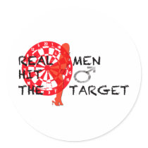 Dart Board Real Men Hit the TArget