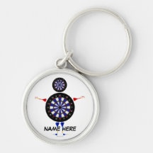 Dart Player Fun Keychain