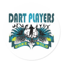 Dart Players Gone Wild Stickers