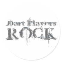 Dart Players Rock Stickers