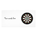Dartboard background photo card template