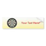 Dartboard & Darts: 3D Model: Bumper Sticker