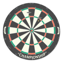 Dartboard & Darts: 3D Model:
