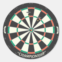 Dartboard & Darts: 3D Model: Sticker