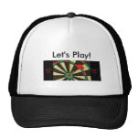 Darts bulls eye mesh hat