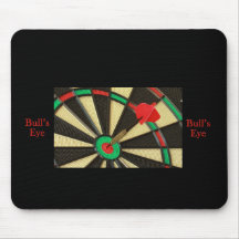 Darts bulls eye mouse pads
