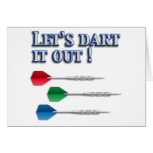 Darts Grußkarte